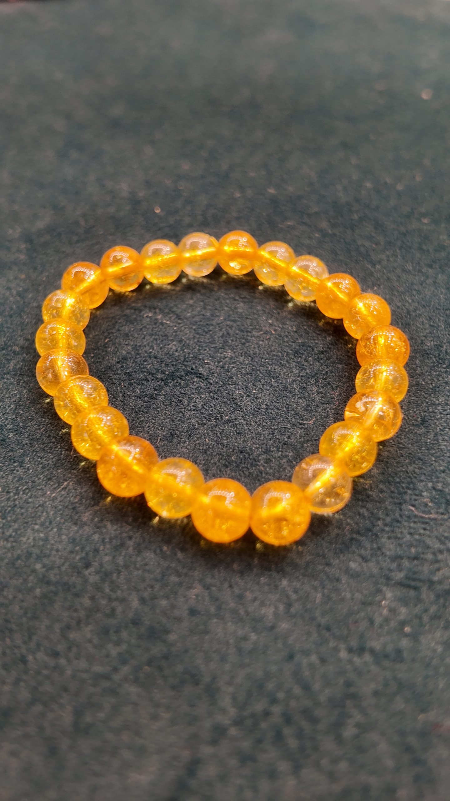 Natural Yellow Citrine Crystal Bracelet with Lab Certificate - Image 2