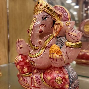 Rose Quartz Ganesha Sculpture