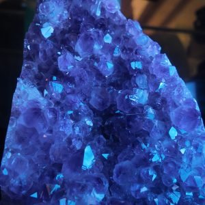 Natural Amethyst Geode Crystal Cluster with Stand – Reiki Decor (100 lb)