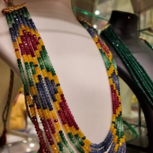 7-Layer Multicolor Onyx Beads Necklace