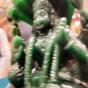 Goddess Maha Lakshmi in Colombian Green Jade