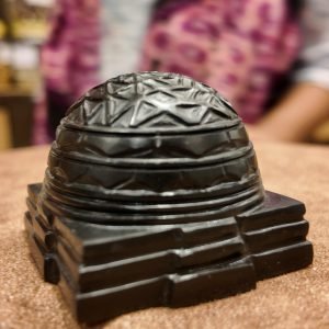 Black Shaligram Ardha Shree Yantra