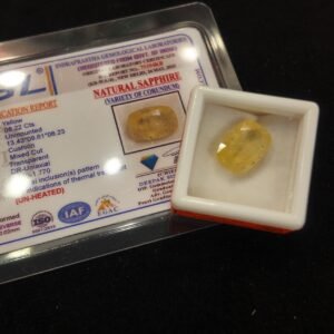 Natural Yellow Sapphire (Pukhraj) Gemstone – Certified